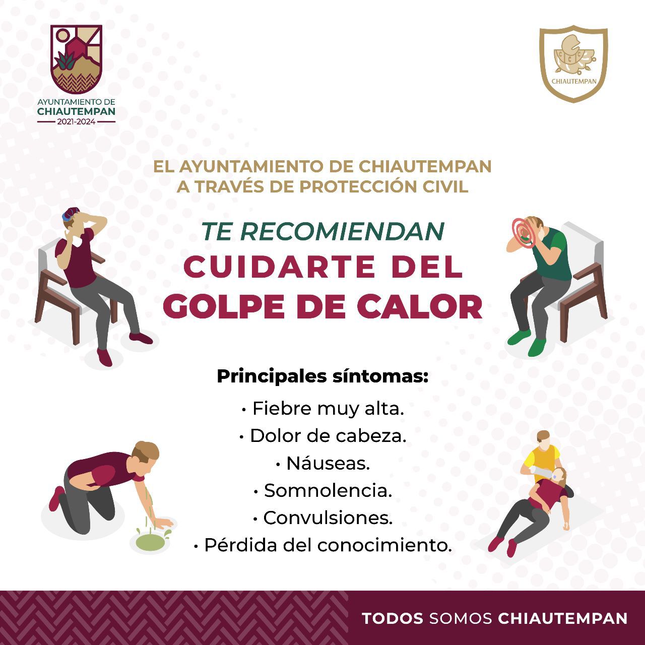 Emite Protección Civil de Chiautempan recomendaciones por ola de calor